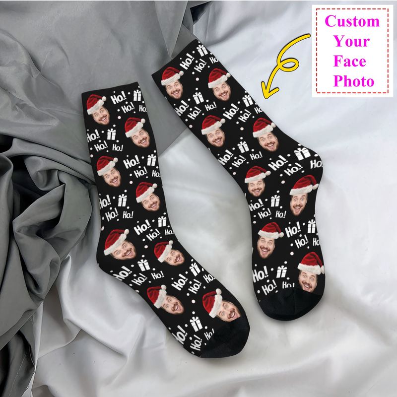 Dress Sock Men - Рождественские фото с лицом, персонализированные мужские
