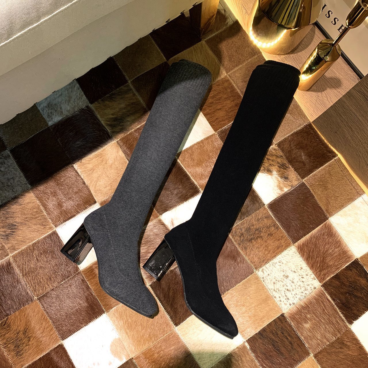 Женские сапоги-носки 2026: Нов – обзор и цена Knee High Sock Women