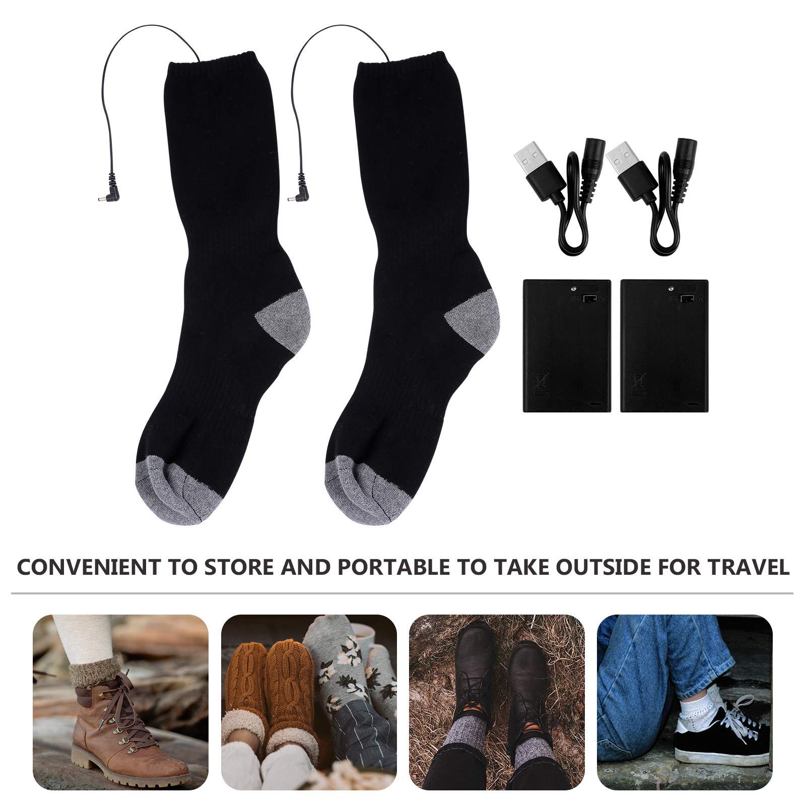 1 комплект носков с подогревом – обзор и цена Thermal Sock Winter
