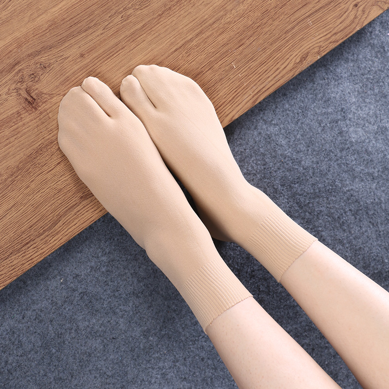 Носки женские, тонкие, однотон – обзор и цена Toe Sock Split